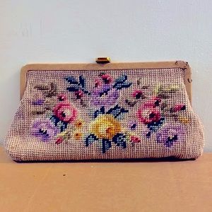 Vintage embroidered clutch